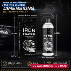 120ml Fast Iron and Rust Remover Spray for Cars, Wheels, Paint and Metal | 120ml