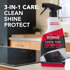 22 Fl Oz Cooktop Cleaning Spray & Microfiber Cloth – Cooktop & Oven Cleaner f…
