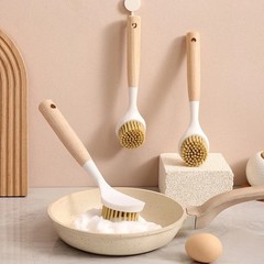 Dish Brush with Handle Kitchen Cleaning Brush Set for Pot, Pan