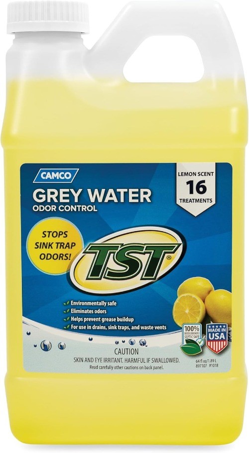 TST Camper / RV Grey Water Odor Control – Removes Grease Buildup in Gray Water T