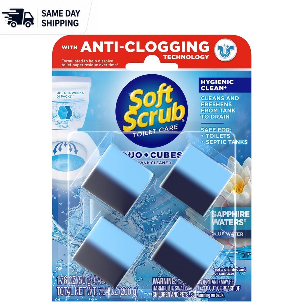In-Tank Toilet Cleaner Duo-Cubes | 16 Weeks of Freshness with Sapphire Scent