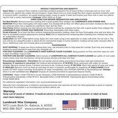 Floor Wax Super Gloss Acrylic Hard Finish 1-Gallon Clear 3202G01-2