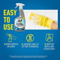 CLR 32oz Mold & Mildew Clear Cleaner Remover for ceramic tiles, glass, and other