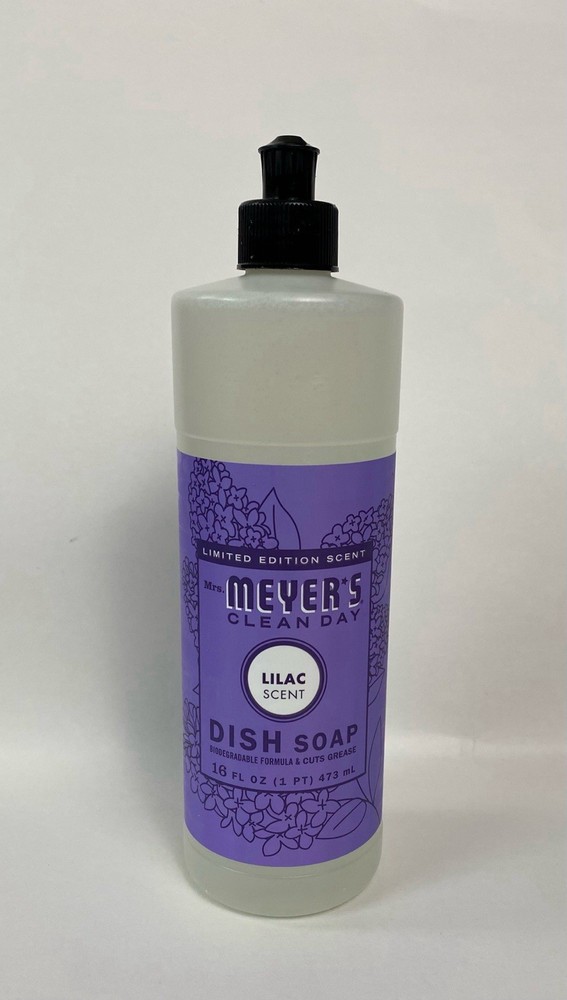 Limited Edition Mrs. Meyers Clean Day Lila Scent Liquid Dish Soap 16oz