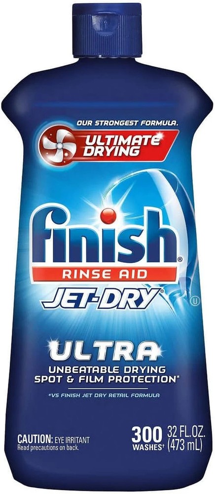 New Rinse AID Jet-Dry Ultra 300 Washes 32 FL OZ bottle (946Ml) S1