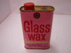 Vintage Gold Seal Glass Wax Metal Can One Pint Tin Mostly Full Metal Cleaner