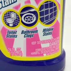 Easy-Off BAM Power Stain & Drain Cleaner Toilet Mildew Clogs New Full Bottle