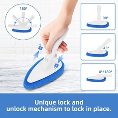 Shower Bathtub Tub Scrubber Pads Refill Compatible with QAE008 Bathtub Cleaner