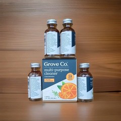 3× Grove Co. Multi-Purpose Cleaner Concentrate Orange & Rosemary 6-Bottles Total
