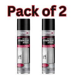 PowerHouse Streak Free Stainless Steel Cleaner & Polish, 8 oz – 2pk