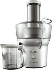 Breville BJE200XL Juice Fountain Compact Centrifugal Machine, 25 fl oz, Silver
