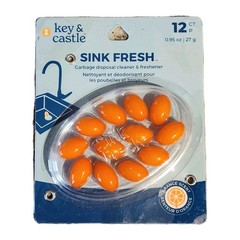 Sink Fresh Orange Garbage Disposal Cleaner Deodorizer 12 Treatments
