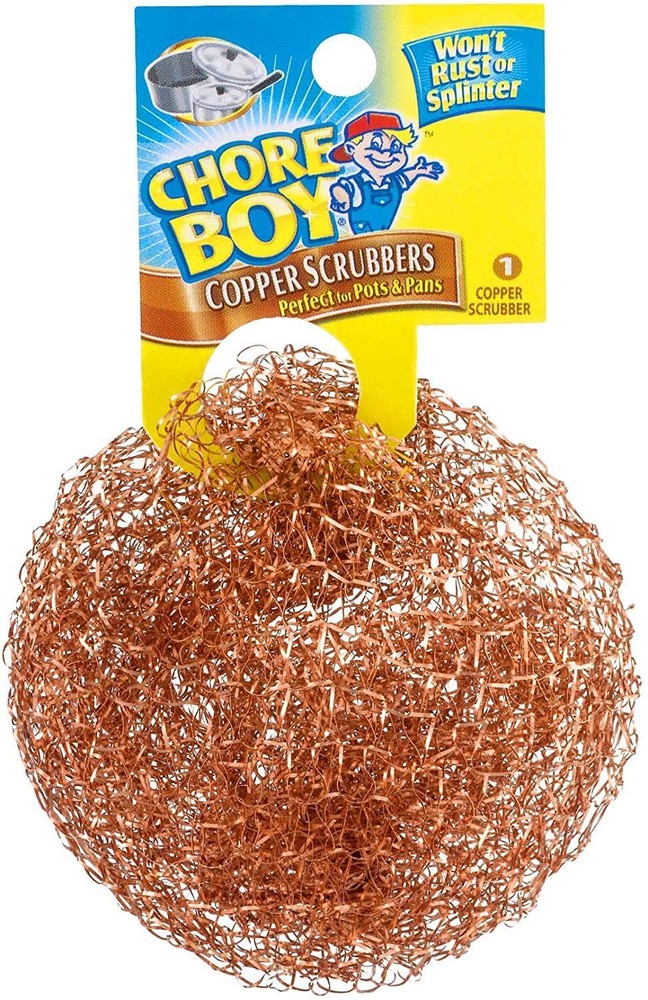Chore Boy Ultimate Copper Scrubber Scouring Pad, Pure Scrubber, Brown