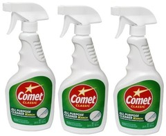 3 PACK- Comet All Purpose Cleaner With Bleach for Bathroom and Kitchen 24 Fl Oz