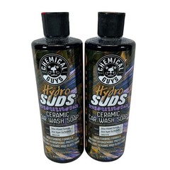 Chemical Guys HydroSuds Ceramic Car Wash Soap 16oz CWS21216 2 Pack SiO2 Infused