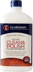 Clean & Polish for Wood Furniture – Cream Polish 16.9 Oz – Silicone Free, UV Pro