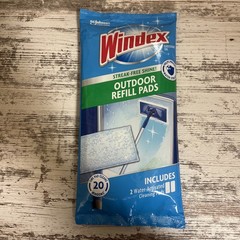 Windex Outdoor Window Cleaning Refill 2 Pads NEW SEALED NOS