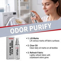 HOMEXA New Cross-Border Product Clothing Oil Stain Remover Spray – Gentle Cleani