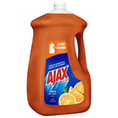 (5Pack) Ajax Ultra Liquid Dish Soap Orange Scent, Triple Action, 90 fl oz Bottle