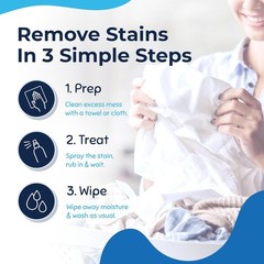 Baby Stain Remover Spray Fragrance-Free 16oz Food Grease Coffee Laundry