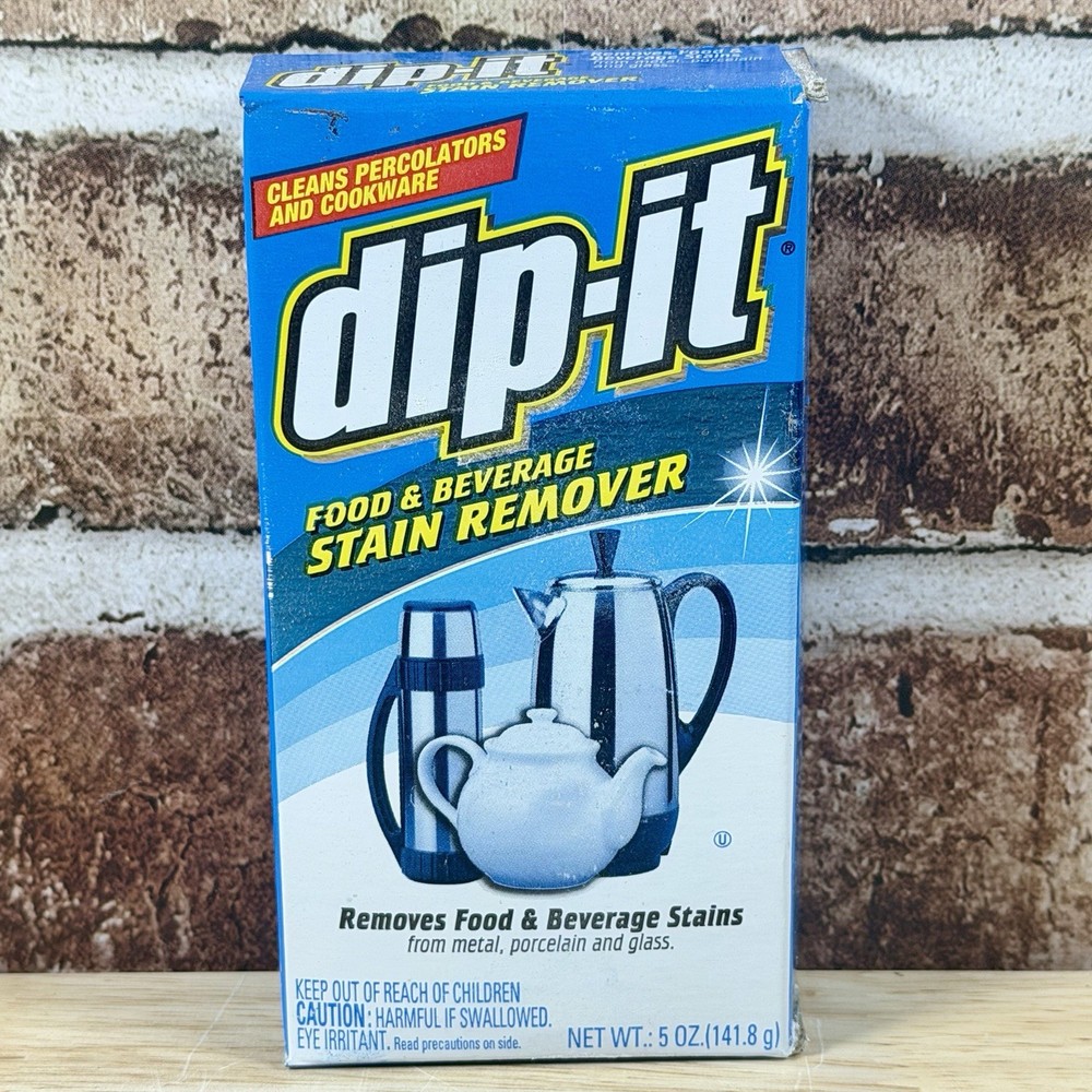 READ!!! (1) dip-it – Food & Beverage Stain Remover Powder, 5oz, HARD POWDER