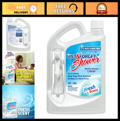 No Scrub Shower Cleaner Spray, Fresh Scent, 64 Fl Oz – Easy Bathroom Cleaning So