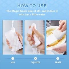 Magic Eraser Sponge, 18 Pack Cleaning Pads for Walls, Oven, Kitchen, and Shoe…
