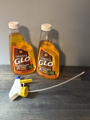2 ORANGE GLO Wood Cleaner & Polish 16 Oz Liquid Refill 95% Full & New USA