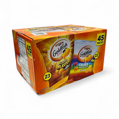 Goldfish Variety Pack Xtra Cheddar Flavor Blasted and Colors 45-Pack