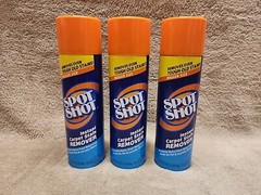 Lot of 3: Spot Shot Instant Carpet Stain Remover Aerosol, 21 oz. Cans