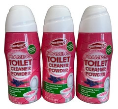 3x Power House Foaming Toilet Cleaner Powder 10.5 oz Each New DHH