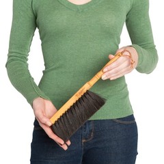Horsehair Fiber Hand Brush and Dust Pan Set – Wooden Broom and Dustpan Set fo…