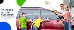 62″ Car Wash Brush Kit Mitt Mop Sponge with Long Handle Chenille Microfiber Car