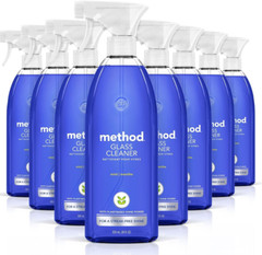 Method Glass Cleaner + Surface Cleaner, Mint, 28 Ounce, 8 Pack, Packaging May