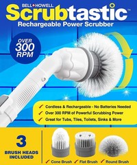 Homitt Spin Scrubber Cordless Electric Cleaning Brush Floor Shower-FREE SHIPPING