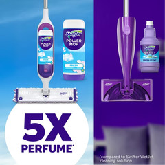 Swiffer Power Mop Floor Cleaning Solution Fresh Scent Floor Cleaner,25.3 oz, 2x.
