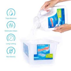 DampRid 7.5 lbs Fragrance Free Super Refill Moisture Absorber Non-toxic 3-Pack