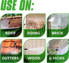 Oxy Solve House and Siding Pressure Washer Cleaner – Removes Stains from Mold…