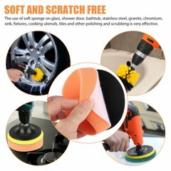 6PCS Cleaning Drill Brush Cleaner Tool Electric Scrubber Bath Clean Any Surface
