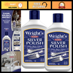 Silver Cleaner & Polish 7oz – Ammonia Free for Jewelry, Antique Silver, Gold, Br