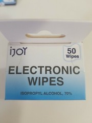 2 boxes of 50 = 100 IJOY Electronic Wipes Isopropyl Alcohol 70% Fragrance Free