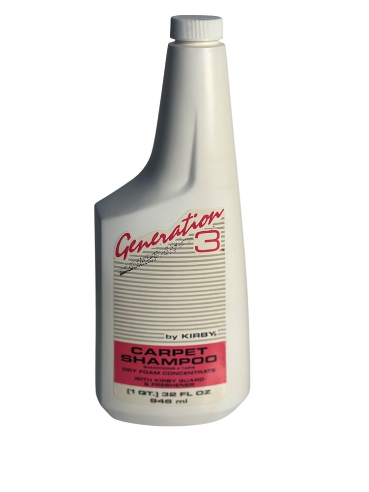 NEW Genuine Kirby Generation 3 Carpet Shampoo Dry Foam Concentrate 32 oz Bottle