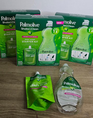 Lot Of 4 Palmolive DishWashing Liquid Shake & Clean Fresh Citrus Starter Kit NOS