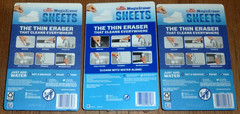 Mr. Clean Magic Eraser Power Wipes 2-8 Count Thin Dry Sheets 1-16 Count LOT NEW