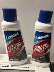 (2 Pack) CARBONA Ceramic Cooktop Surface Cleaner & Polisher, Protect, Shine