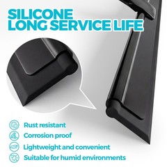 2pcs Shower Squeegee for Glass Doors with Adhesive Hanging Hook Set