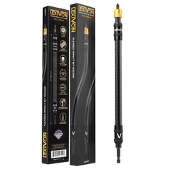 Drill Bit Holder, 12-Inch Flexible Extension, Quick-Release with 1/4-Inch Hex…