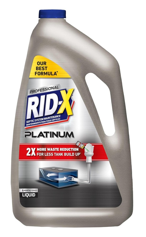 48 Oz RID X Septic Tank Treatment Liquid Platinum 6 Month Supply Septic Tank