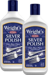 Wright’s Silver Cleaner and Polish 7 Ounce 2 Pack AmmoniaFree Use on Silver…