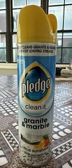 Pledge Granite & Marble Spray Citrus Sunshine Clean It 9.7 oz Everyday Cleaner